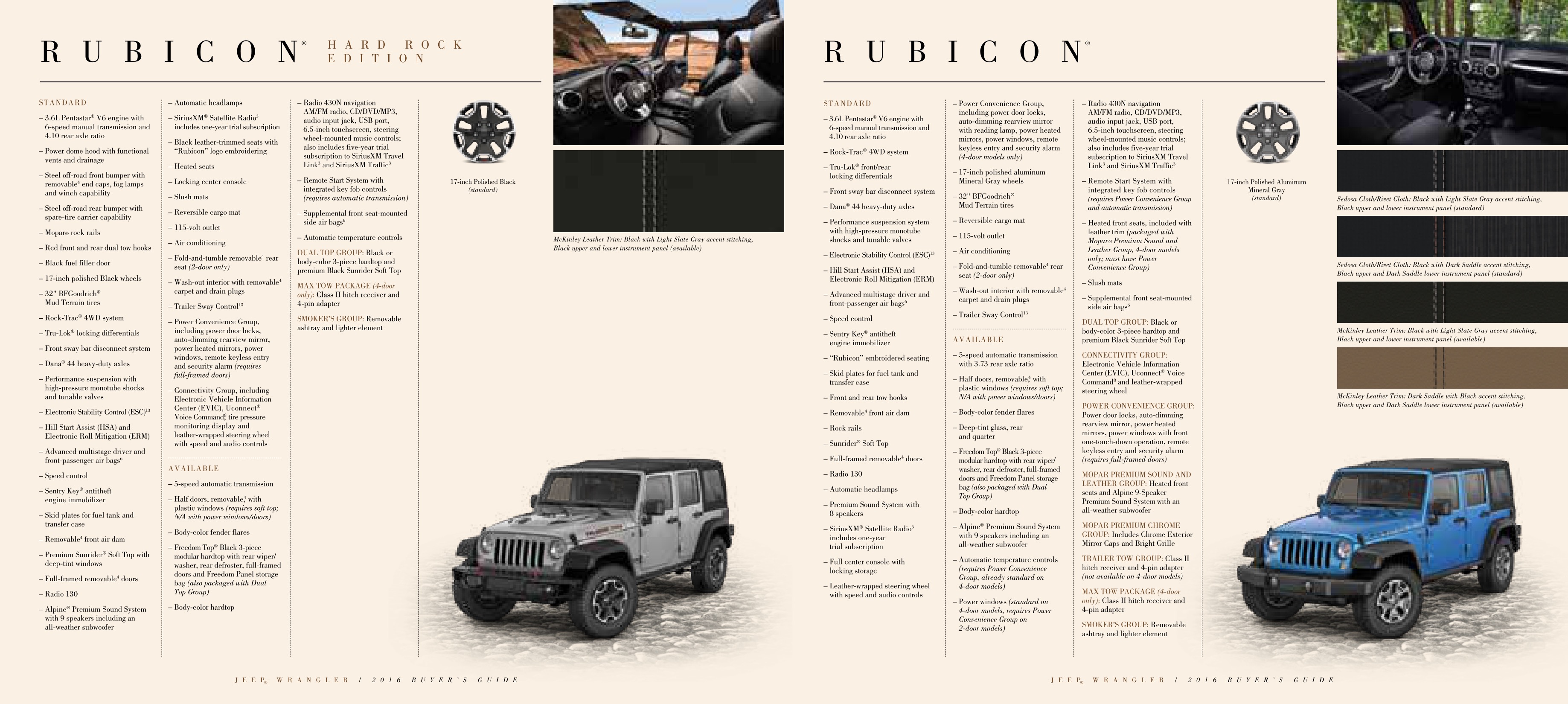 2016 Jeep Wrangler Brochure Page 11